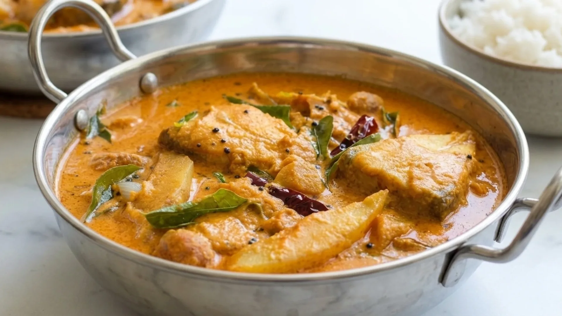 Green Dine Special Mango Curry in a clay pot